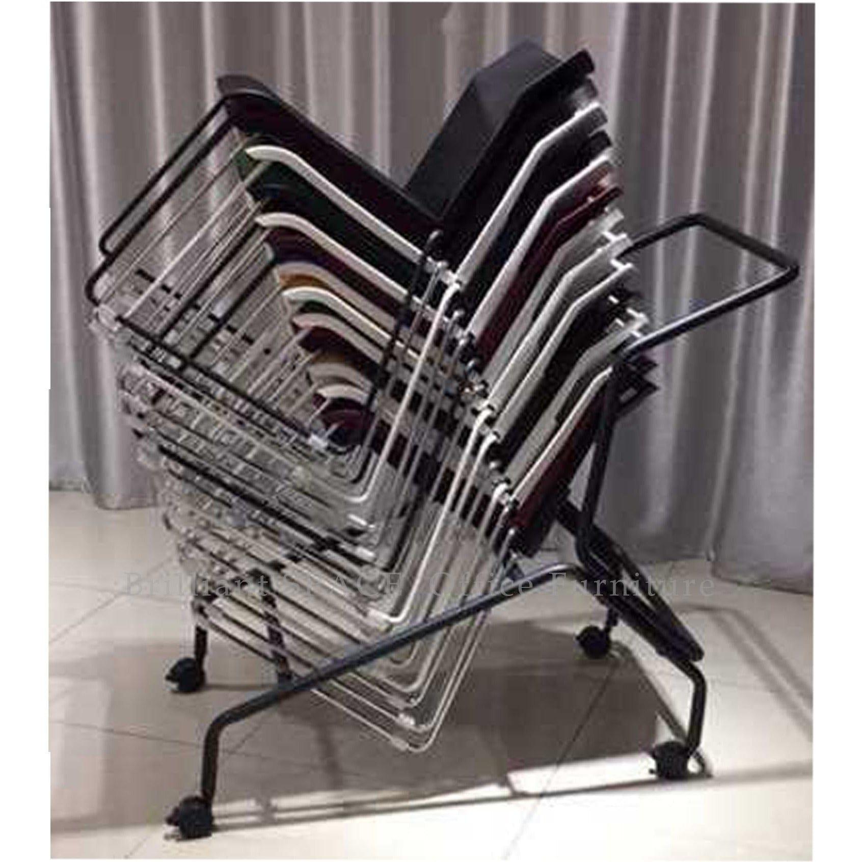 BSJ-12816 多功能弓型脚架叠椅📢(可加推車) - Brilliant Space Office Furniture Limited